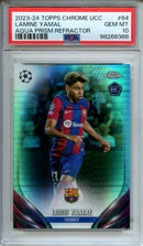 2023-24 Topps Chrome UEFA Lamine Yamal Aqua Prism