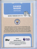 2026-27 Topps Flagship EPL Samir Nasri Retro Threads Aqua Sparkle 414/499
