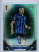 2023-24 Topps Chrome UEFA Teun Koopmeiners Aqua Prism Refractor