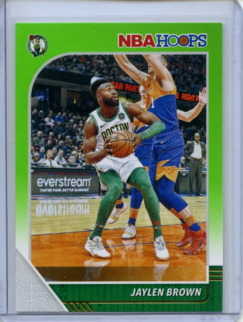 2019-20 NBA Hoops Jaylen Brown Neon Green