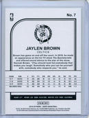 2019-20 NBA Hoops Jaylen Brown Neon Green