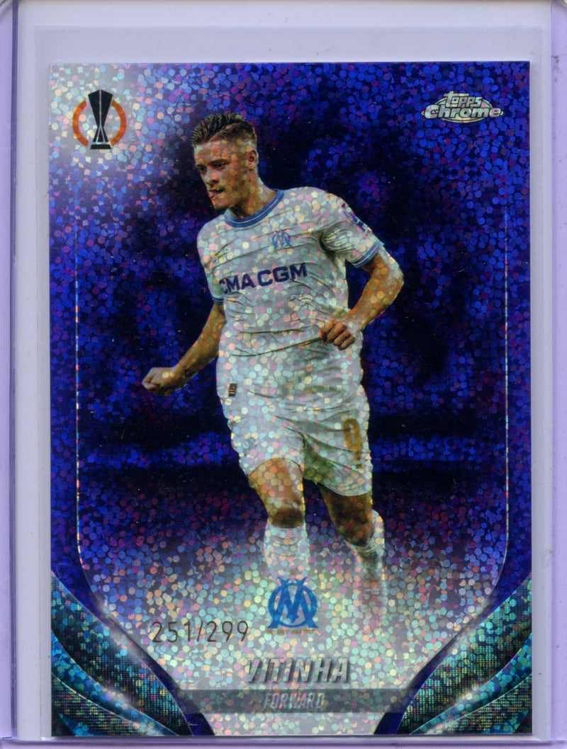 2023-24 Topps Chrome UEFA Vitinha Violet Speckle Refractors 251/299