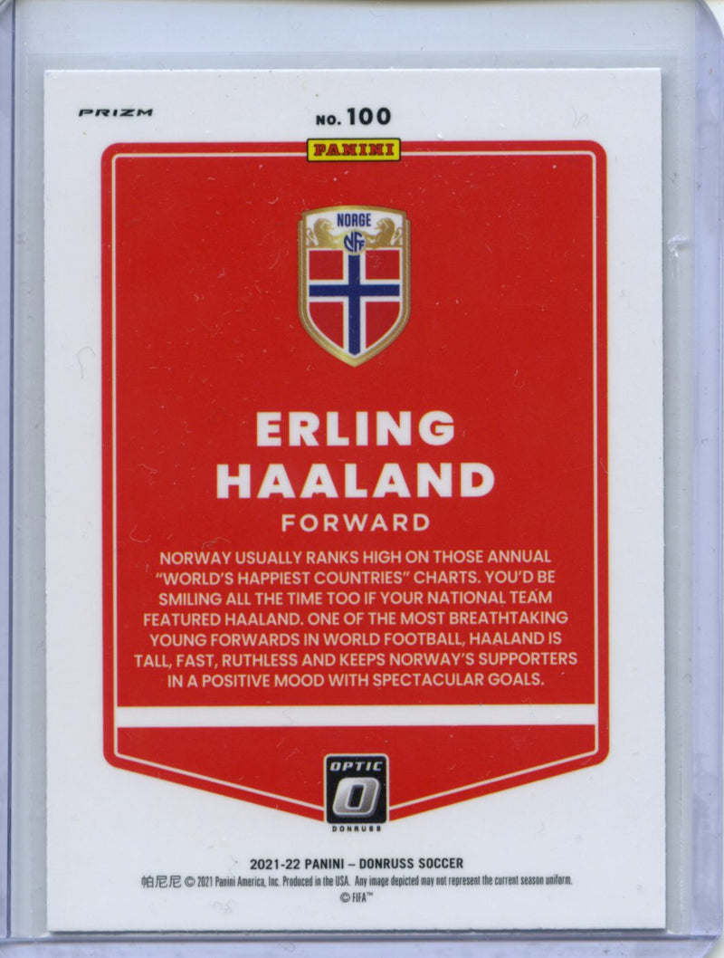 2021-22 Panini Donruss Road To Qatar Erling Haaland Optic Holo