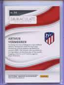 2023-24 Panini Immaculate Arthur Vermeeren Ruby 11/19