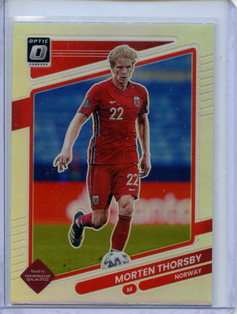 2021-22 Panini Donruss Road To Qatar Morten Thorsby Optic Holo