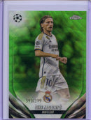 2023-24 Topps Chrome UEFA Luka Modric Neon Green Wave Refractor 393/399