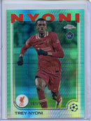 2024-25 Topps Chrome UEFA Club Comps Trey Nyoni Aqua Prism 161/199
