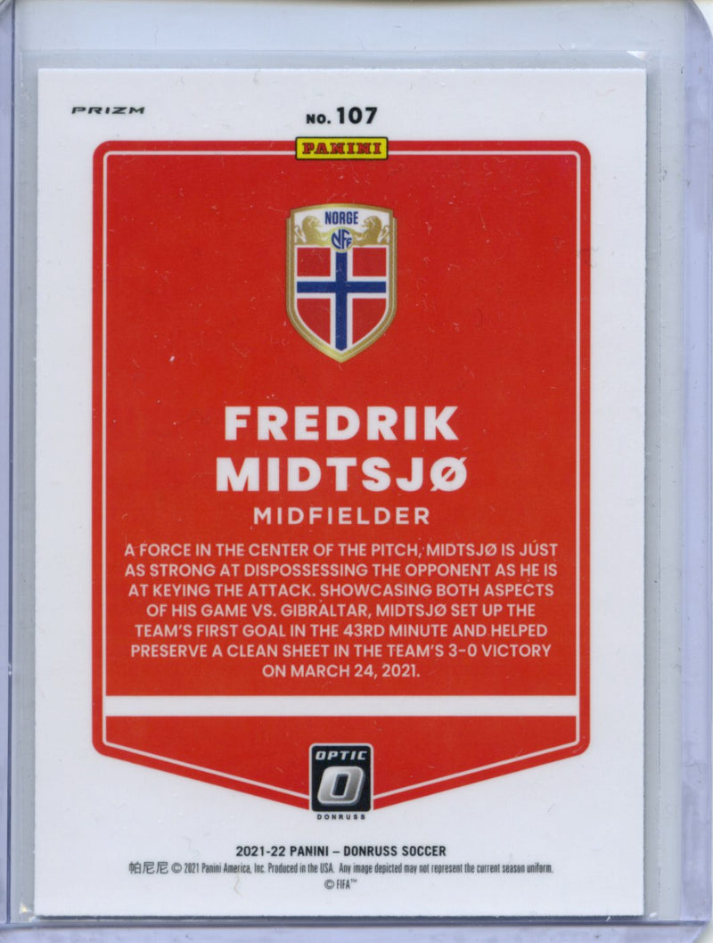 2021-22 Panini Donruss Road To Qatar Fredrik Midtsjo Optic Holo
