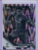 2021-22 Topps Chrome UEFA CL Alejandro Balde Black & White Ray Wave
