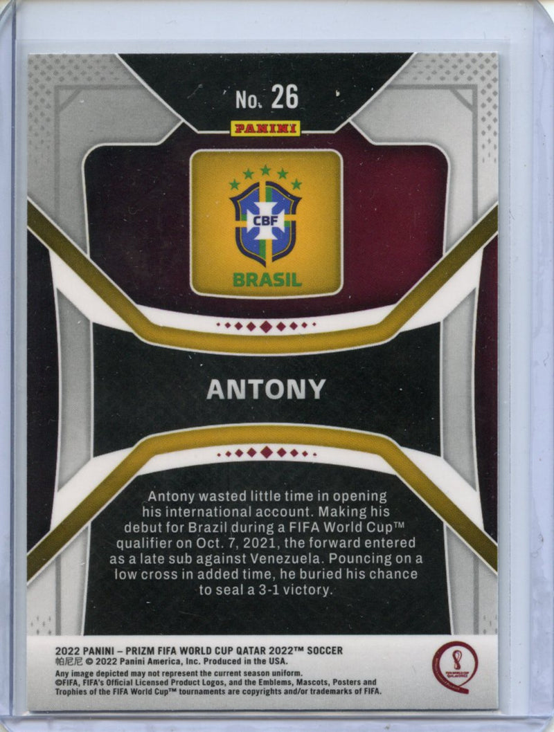 2022 Panini Prizm FIFA World Cup Qatar Antony