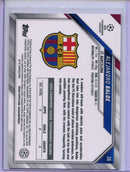 2021-22 Topps Chrome UEFA CL Alejandro Balde Black & White Ray Wave