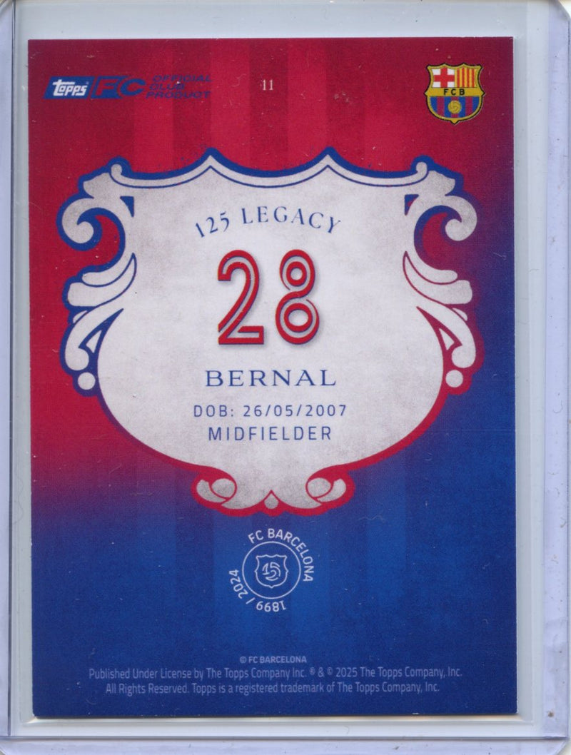 2024-25 Barcelona 125th Anniversary Marc Bernal Legacy