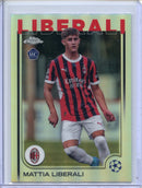 2024-25 Topps Chrome UEFA Club Comps Mattia Liberali Refractor