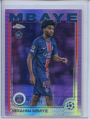 2024-25 Topps Chrome UEFA Club Comps Ibrahim Mbaye Violet Prism 137/299