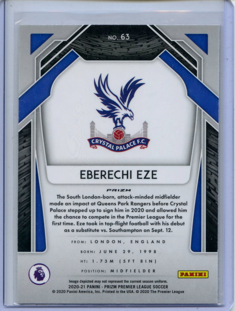 2020-21 Panini Prizm Premier League Eberechi Eze Pink Ice