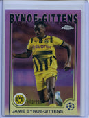 2024-25 Topps Chrome UEFA Club Comps Jamie Bynoe-Gittens Violet 113/299