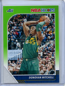 2019-20 NBA Hoops Donovan Mitchell Neon Green