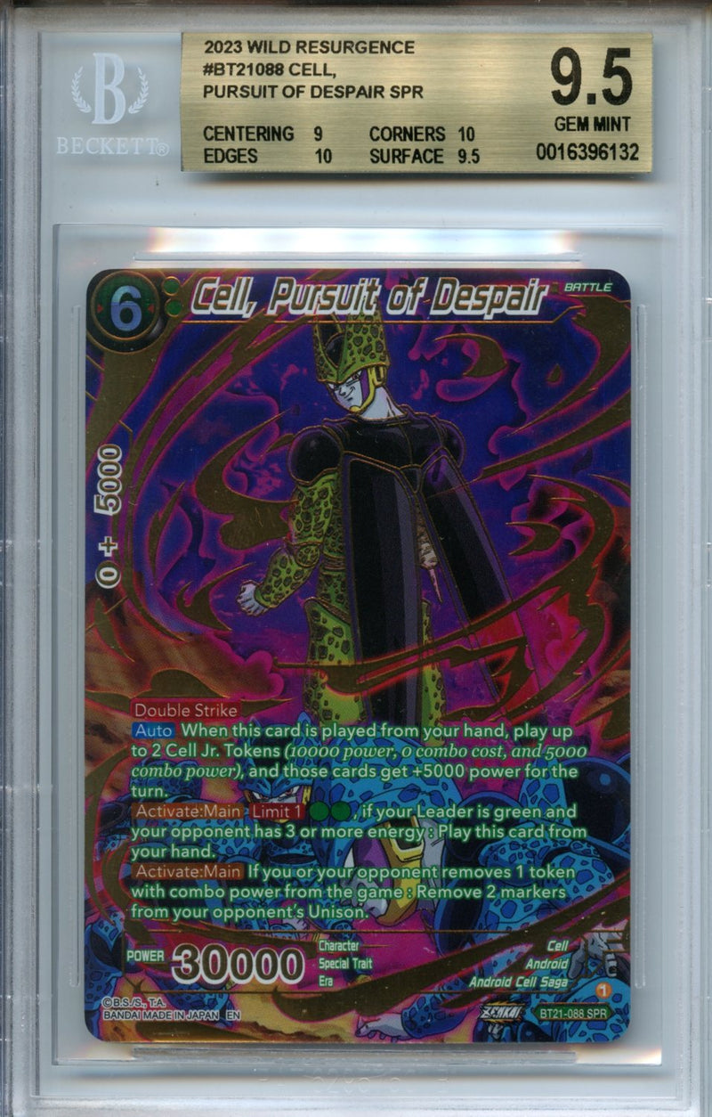 2023 Dragon Ball Z Wild Resurgence Cell, Pursuit Of Despair SPR