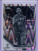 2021-22 Topps Chrome UEFA CL Serge Gnabry Black & White Ray Wave Refractor