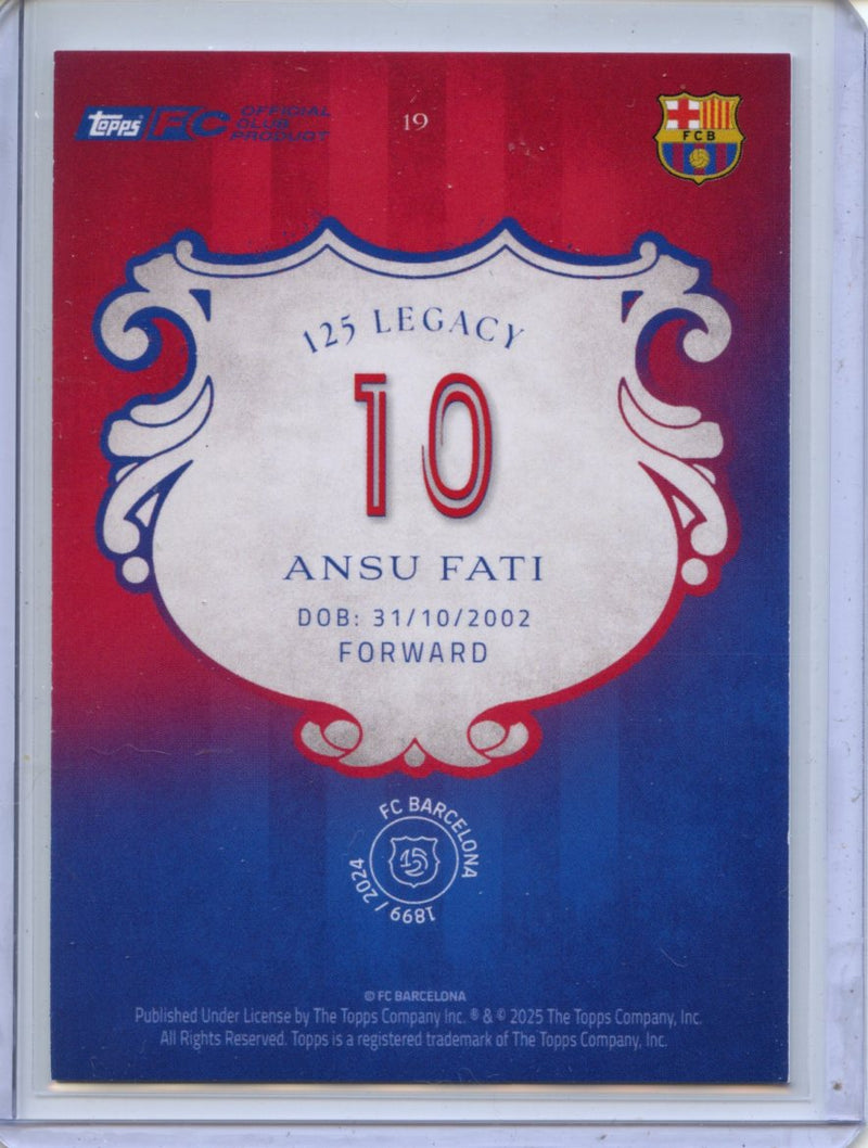 2024-25 Barcelona 125th Anniversary Ansu Fati Legacy