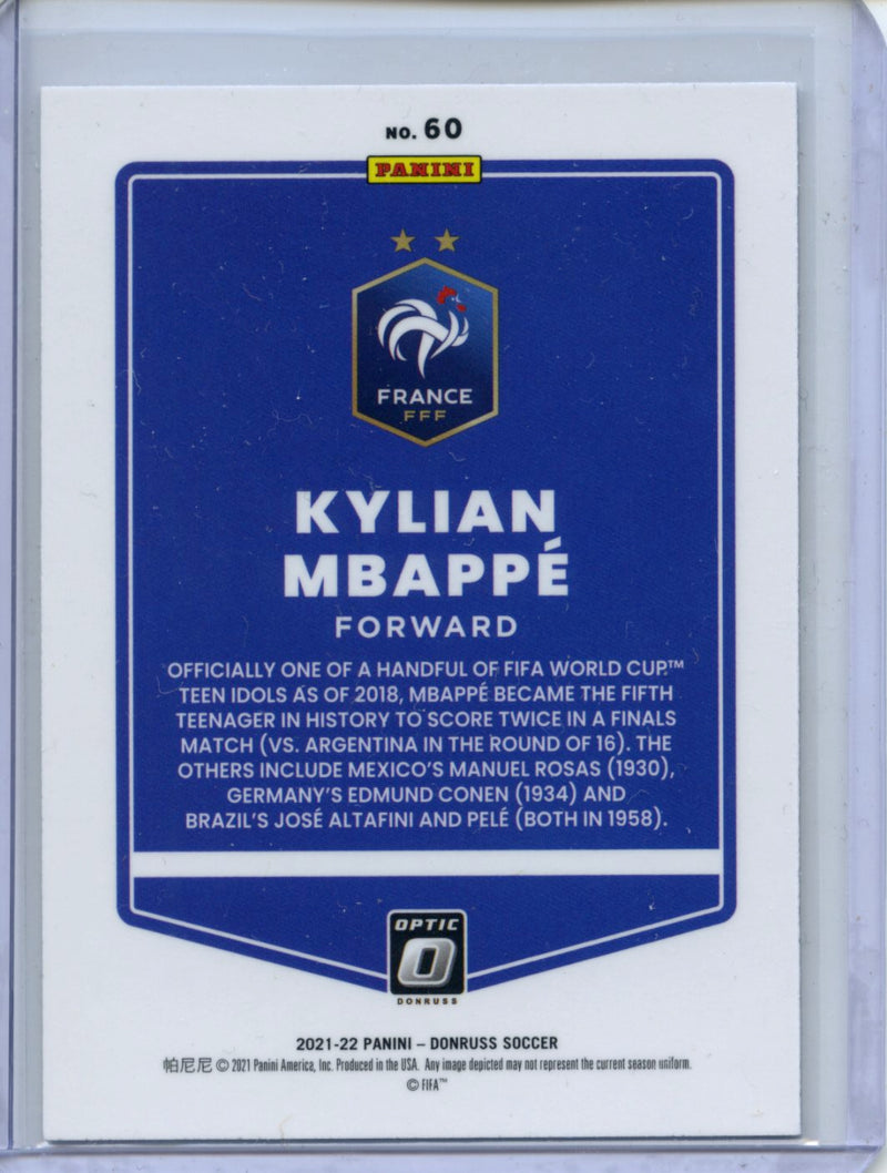 2021-22 Panini Donruss Road To Qatar Kylian Mbappe Optic