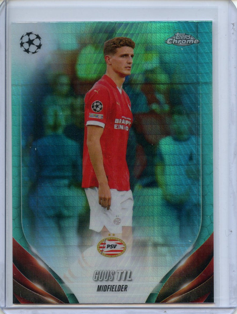 2023-24 Topps Chrome UEFA Guus Til Aqua Prism Refractor