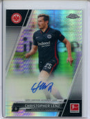 2021-22 Topps Chrome Bundesliga Soccer Christopher Lenz Autograph Prism 124/175