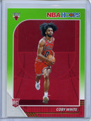 2019-20 NBA Hoops Coby White Neon Green