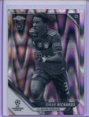 2021-22 Topps Chrome UEFA CL Omar Richards Black & White Ray Wave Refractor
