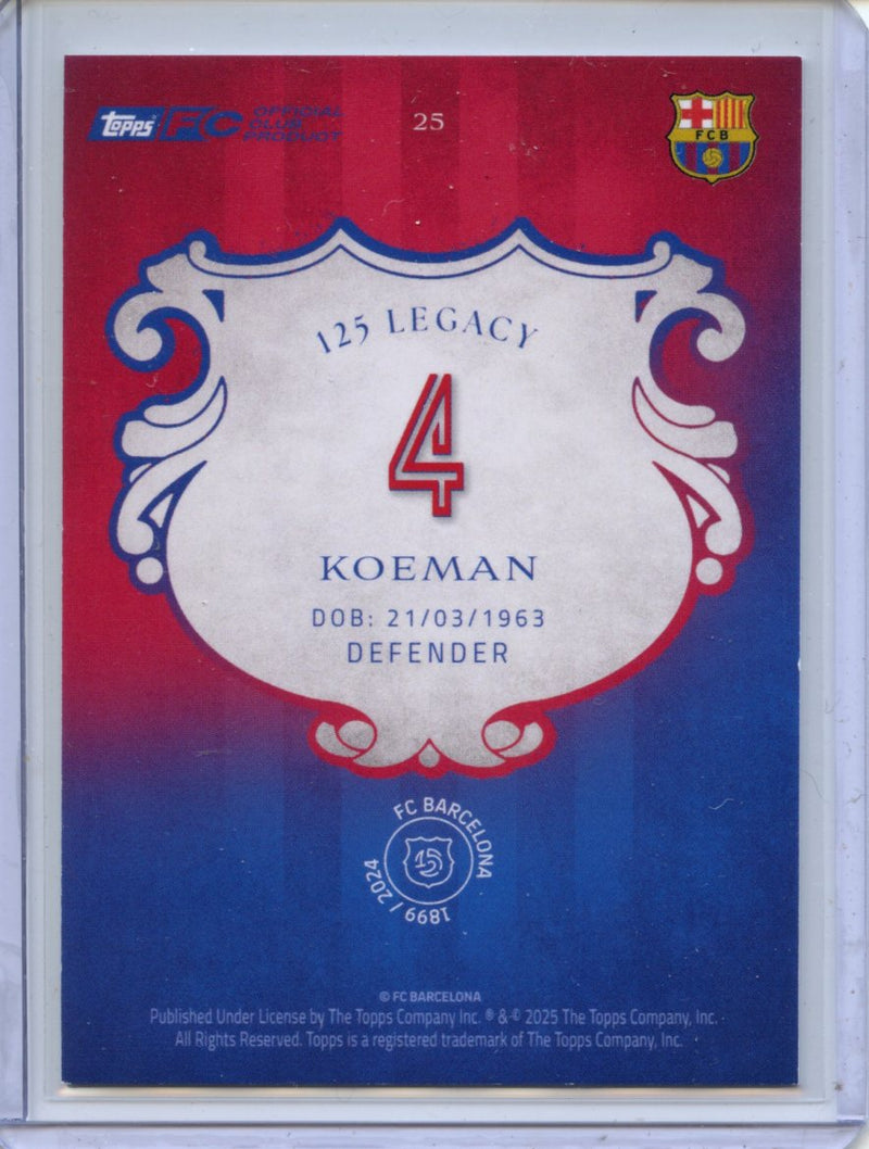 2024-25 Barcelona 125th Anniversary Ronald Koeman Legacy