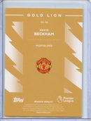 2026-27 Topps Flagship EPL David Beckham Gold Lion