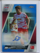 2021-22 Topps Chrome Bundesliga Soccer Sidney Raebiger Autograph Blue Refractor 217/299