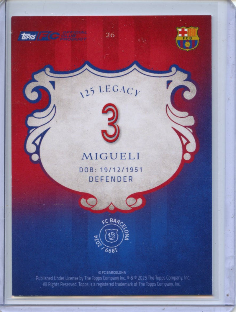 2024-25 Barcelona 125th Anniversary Migueli Legacy