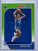 2019-20 NBA Hoops Jordan Poole Neon Green