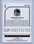 2019-20 NBA Hoops Jordan Poole Neon Green