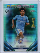 2023-24 Topps Chrome UEFA Rico Lewis Aqua Prism Refractor