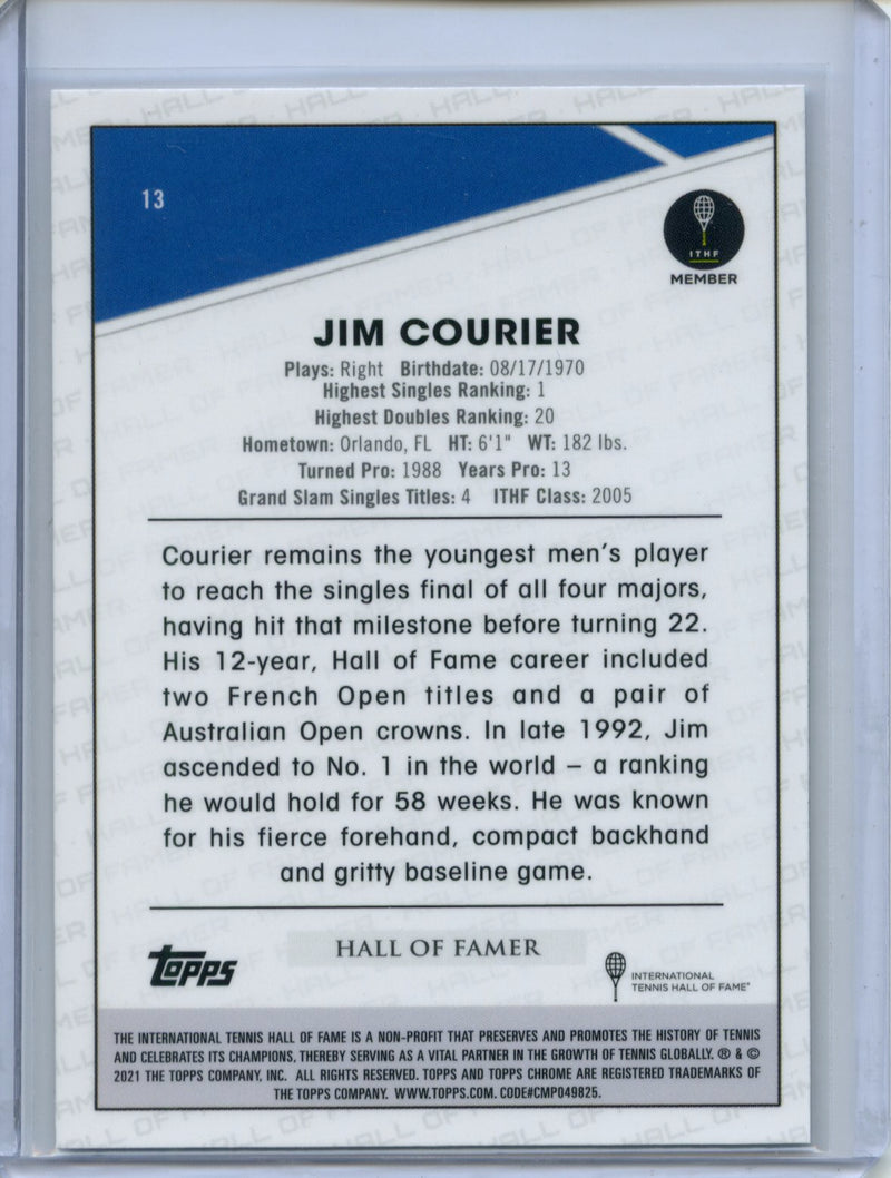 2021 Topps Chrome Tennis Jim Courier