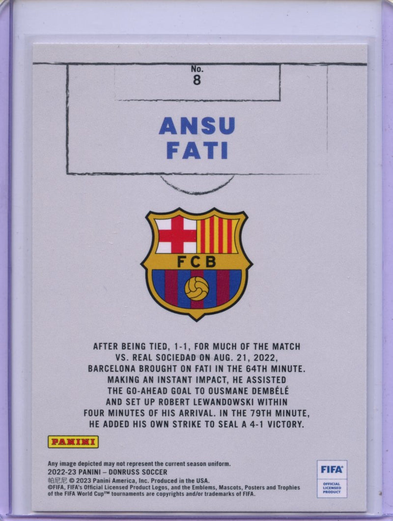 2022-23 Donruss FIFA Ansu Fati Craftsmen