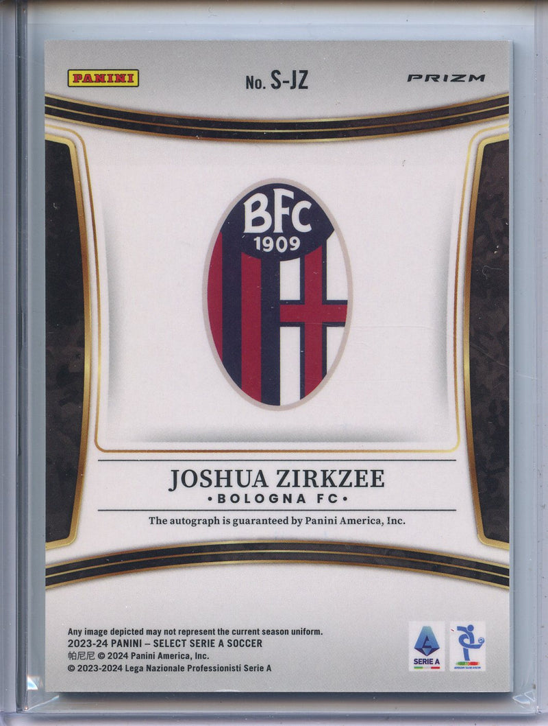 2023-24 Select Serie A Joshua Zirkzee Signatures