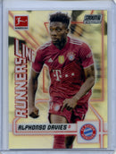 2021-22 Topps Bundesliga Stadium Club Chrome Alphonso Davies Line Runners