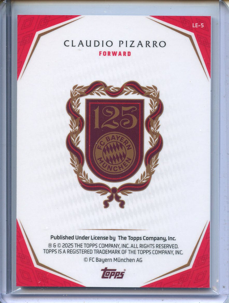 2024-25 Topps Bayern 125th Anniversary Claudio Pizarro Legends Pink 24/49