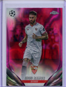 2023-24 Topps Chrome UEFA Sergio Ramos Pink Lava Refractor