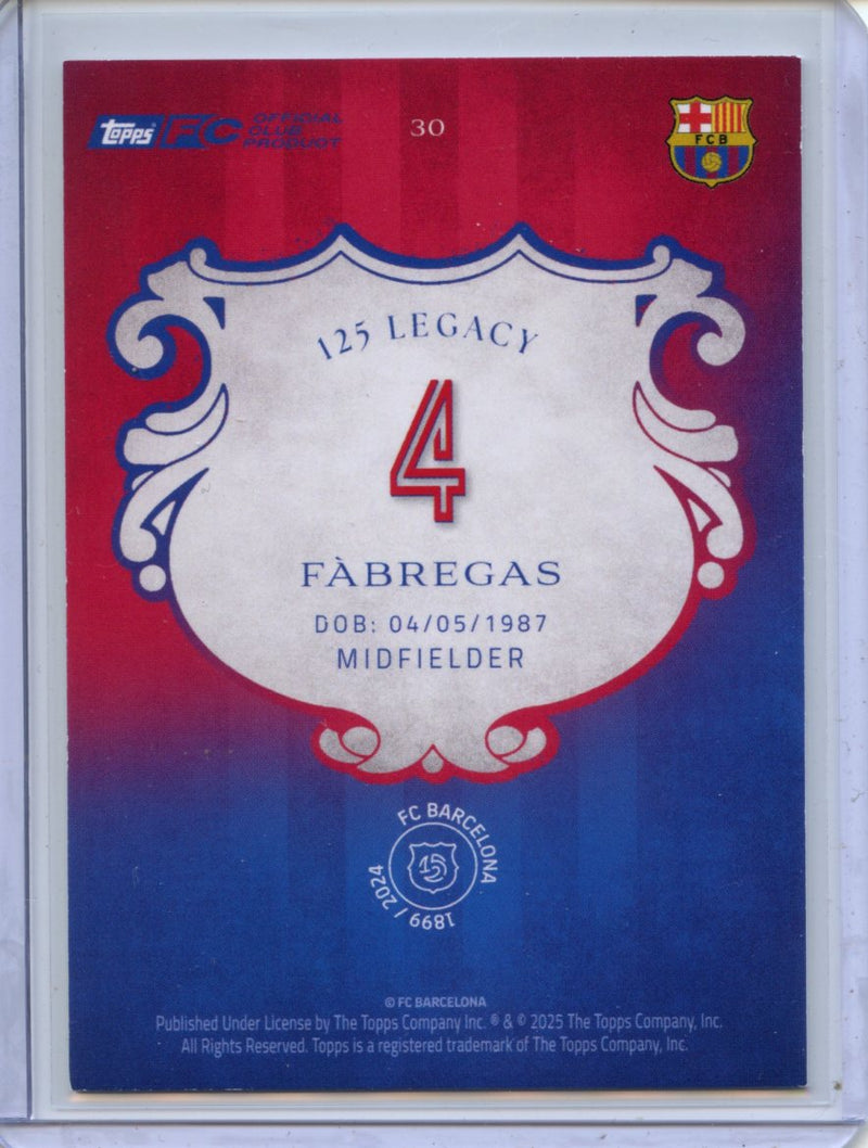 2024-25 Barcelona 125th Anniversary Cesc Fabregas Legacy