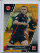 2021-22 Topps Chrome Bundesliga Soccer Filip Kostic Gold Wave Refractor 37/50