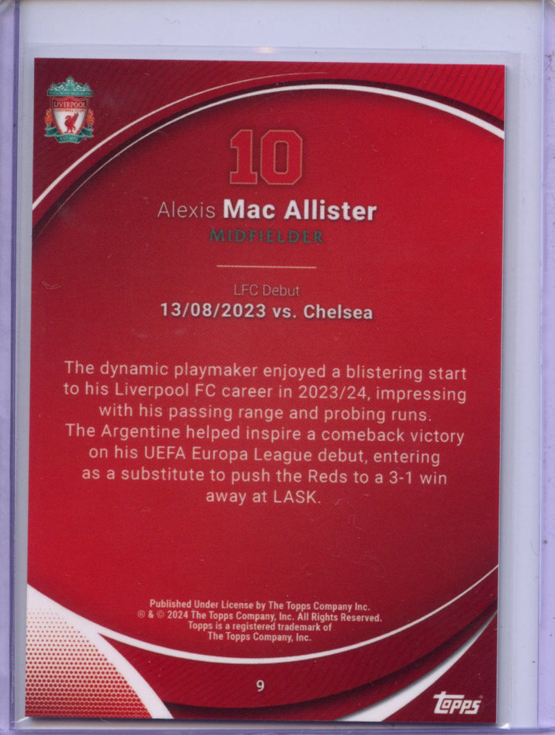 2023-24 Topps Chrome Liverpool Alexis Mac Allister