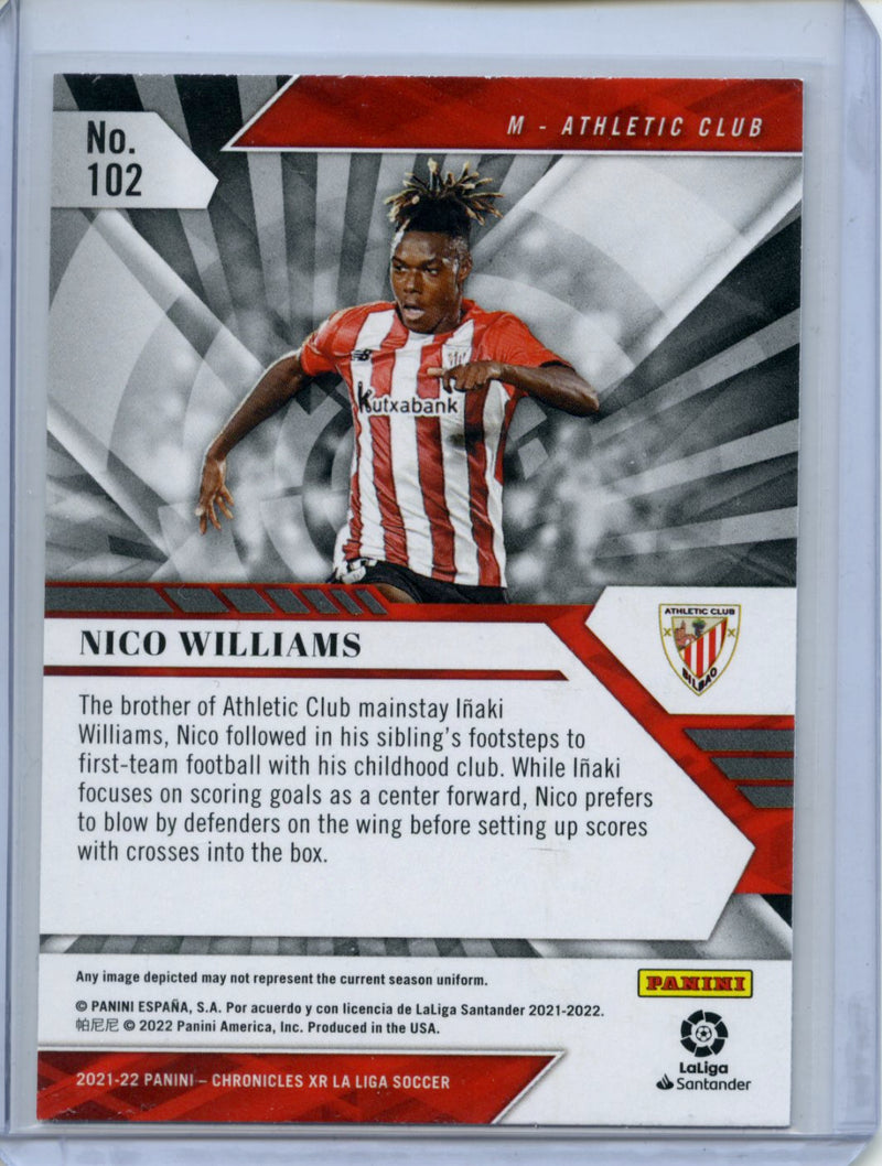 2021-22 Panini Chronicles Soccer Nico Williams XR La Liga
