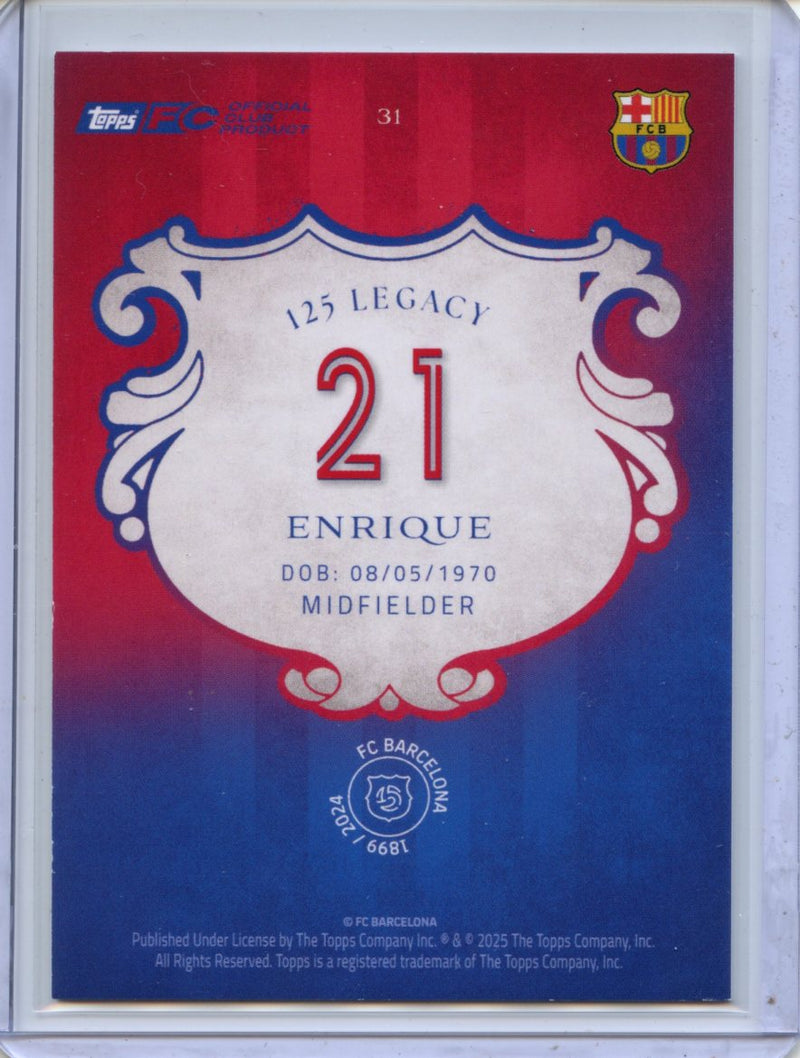 2024-25 Barcelona 125th Anniversary Luis Enrique Legacy