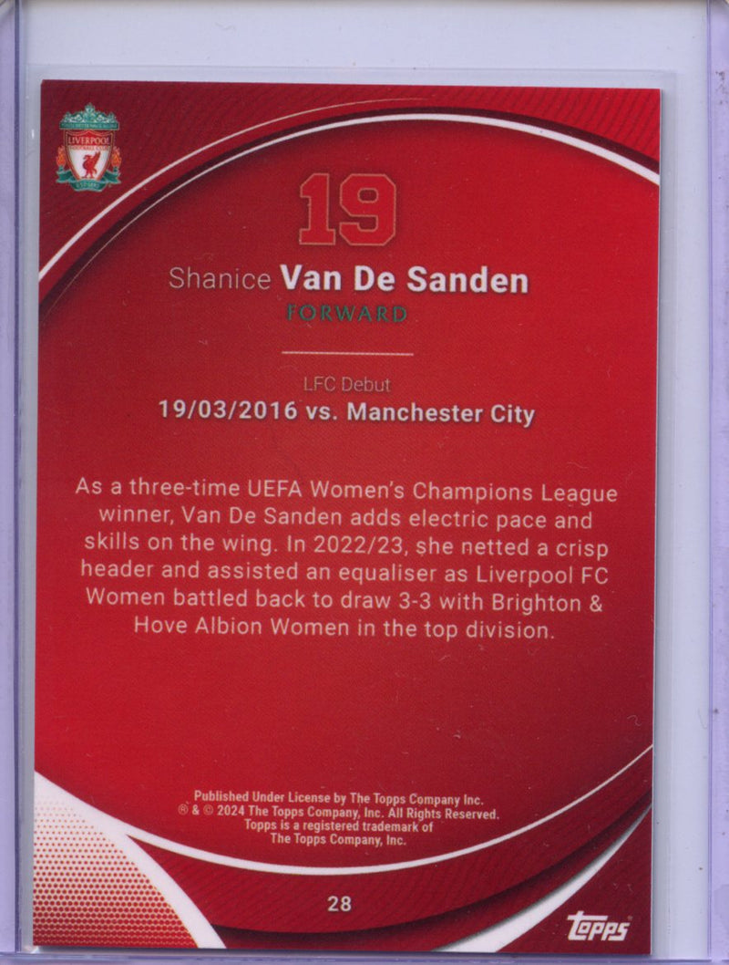 2023-24 Topps Chrome Liverpool Shanice Van De Sanden