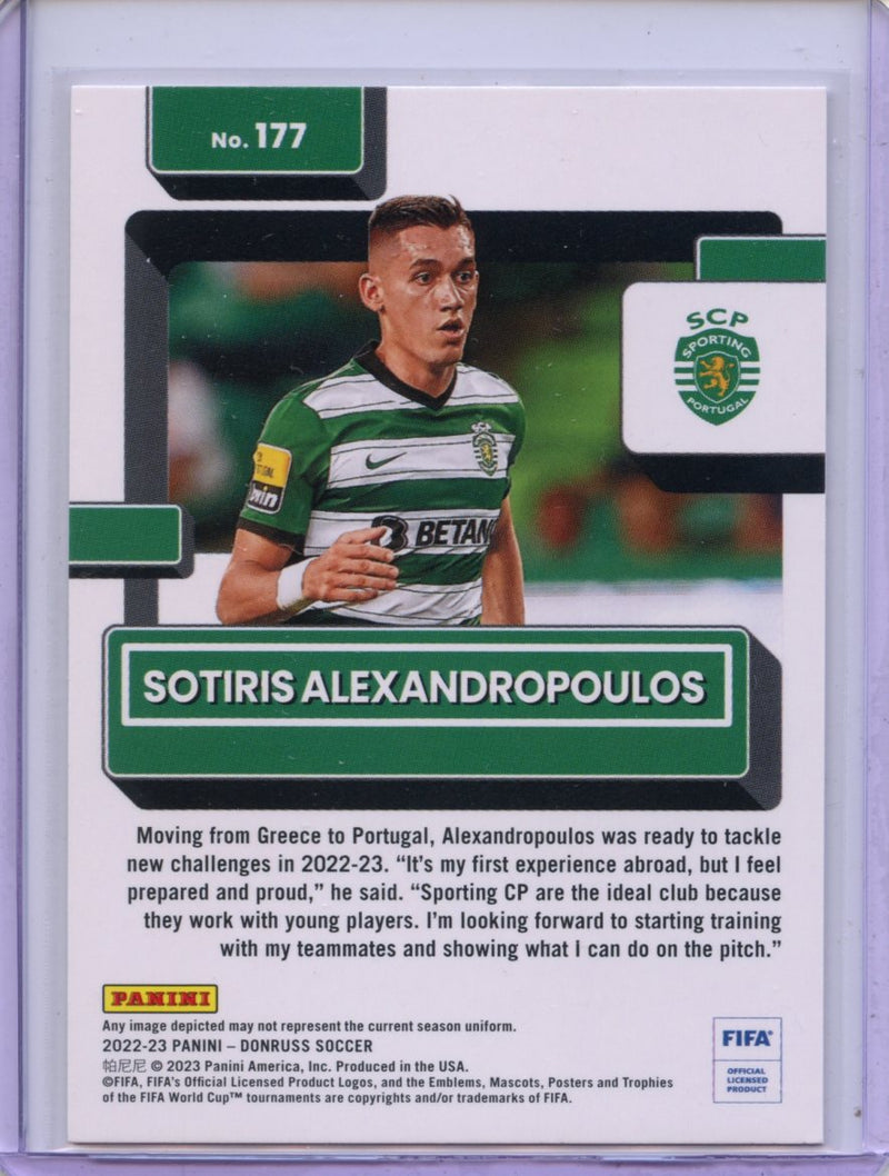 2022-23 Donruss FIFA Sotiris Alexandropoulos Rated Rookie