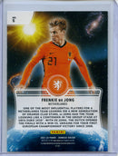 2021-22 Panini Donruss Road To Qatar Frenkie De Jong Zero Gravity Press Proof